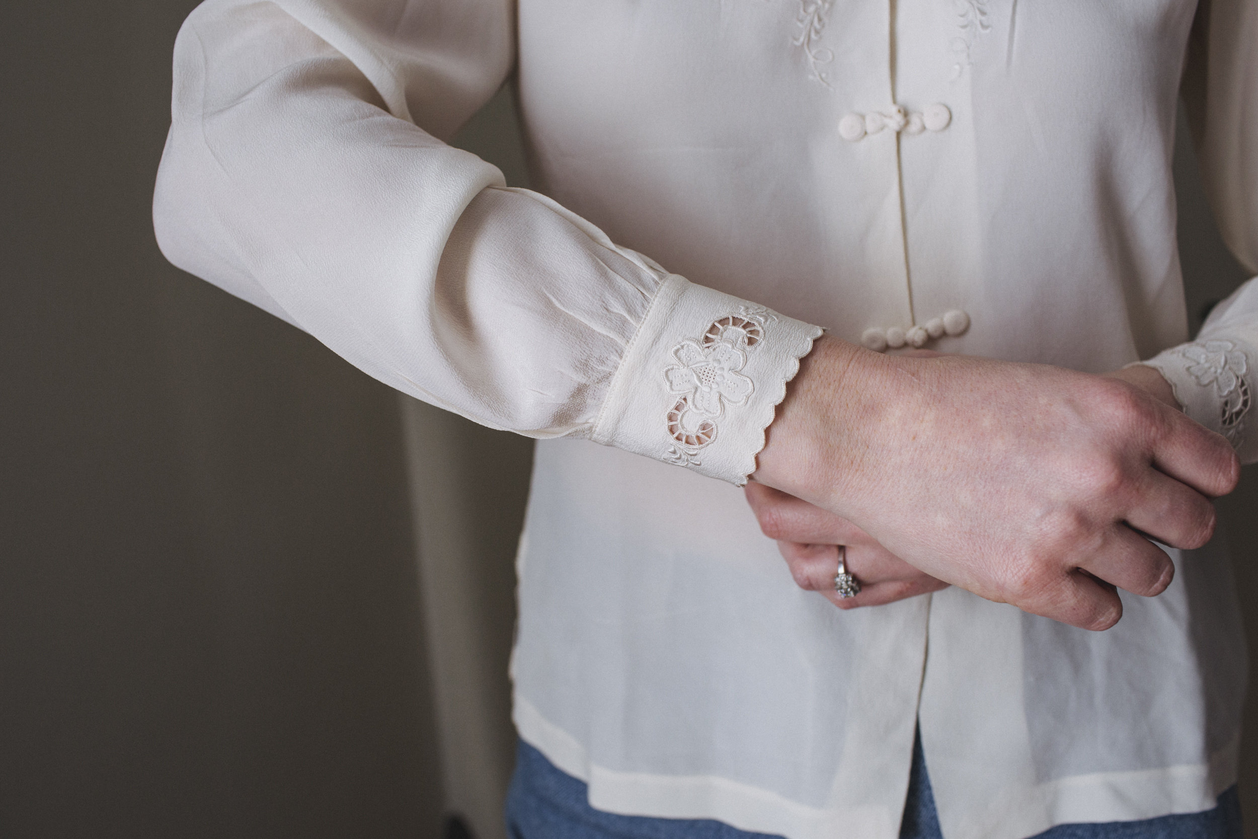 Ivory Kenzar's Silk Button Up main image 0
