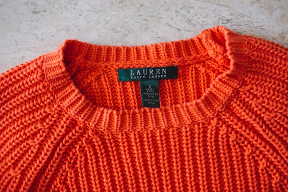 Chunky Knit Vintage Ralph Lauren Cotton Pullover - image 6