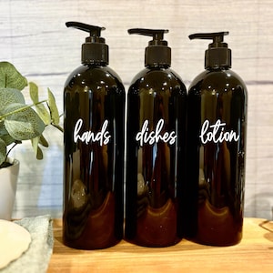 Hand & Dish Soap Dispenser | Black Kitchen Accessories | Kitchen Soap Dispenser | Kitchen Storage | Soap Dispenser Pump | Lotion Dispenser