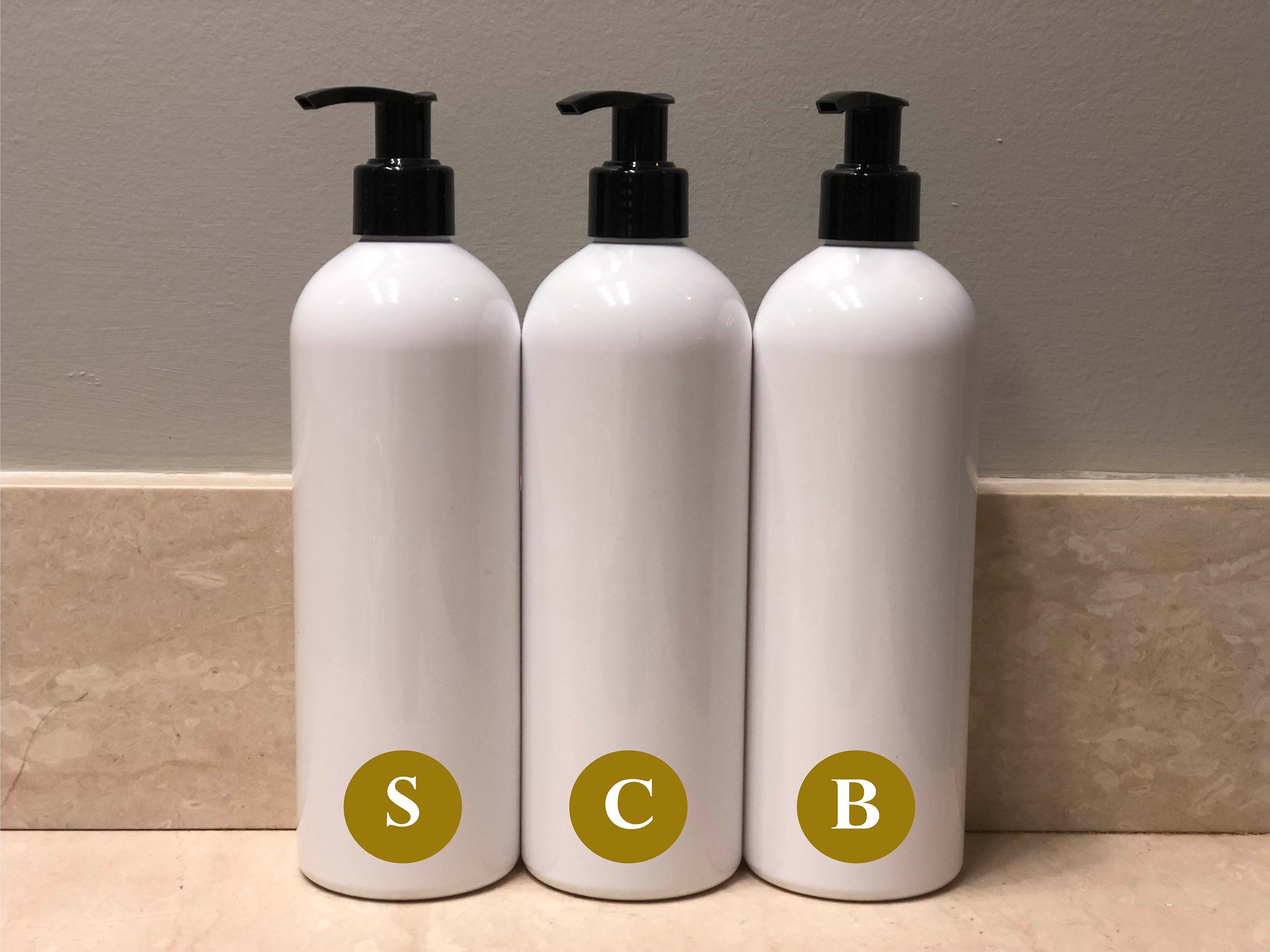 3 Weißes Shampoo & Conditioner Set Badezimmer Flaschen Set | Etsy