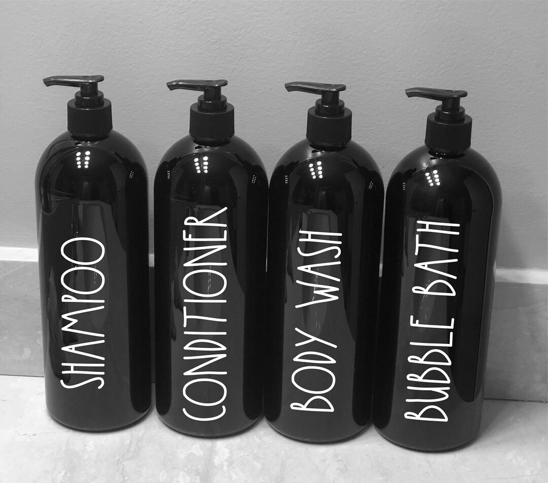 32 Oz. Shampoo Conditioner Dispensers Refillable Bottles Bathroom
