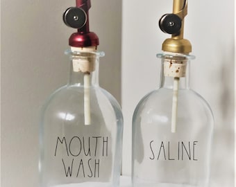 Self Pour Glass Bottle: Olive Oil, Soap Dispenser, Custom Label