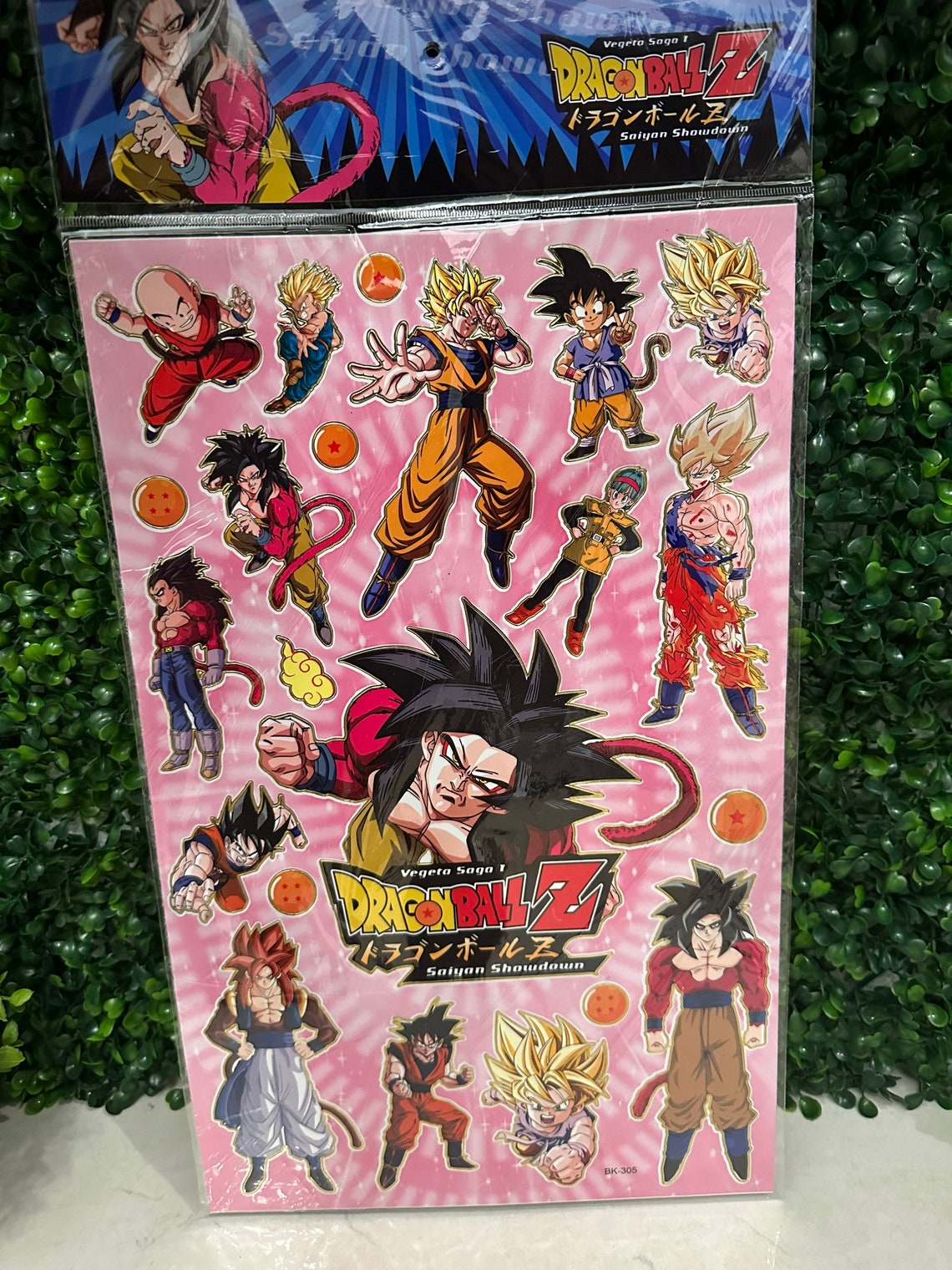 Rare Dragon Ball Z Sticker Pagevintage Stickersdragon Ball Z Etsy