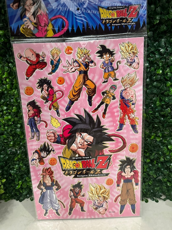 Rare Dragon Ball Z Sticker Pagevintage Stickersdragon Ball Z 