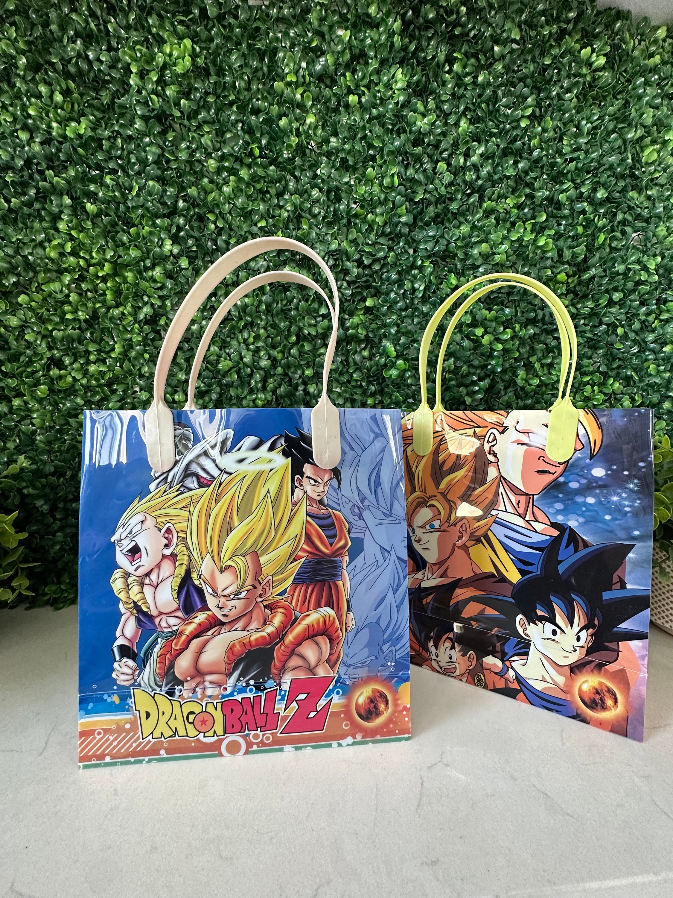 Dragon Ball Goku Backpack Anime Print School Bag Dual Sided Shoulder Bag  For Students