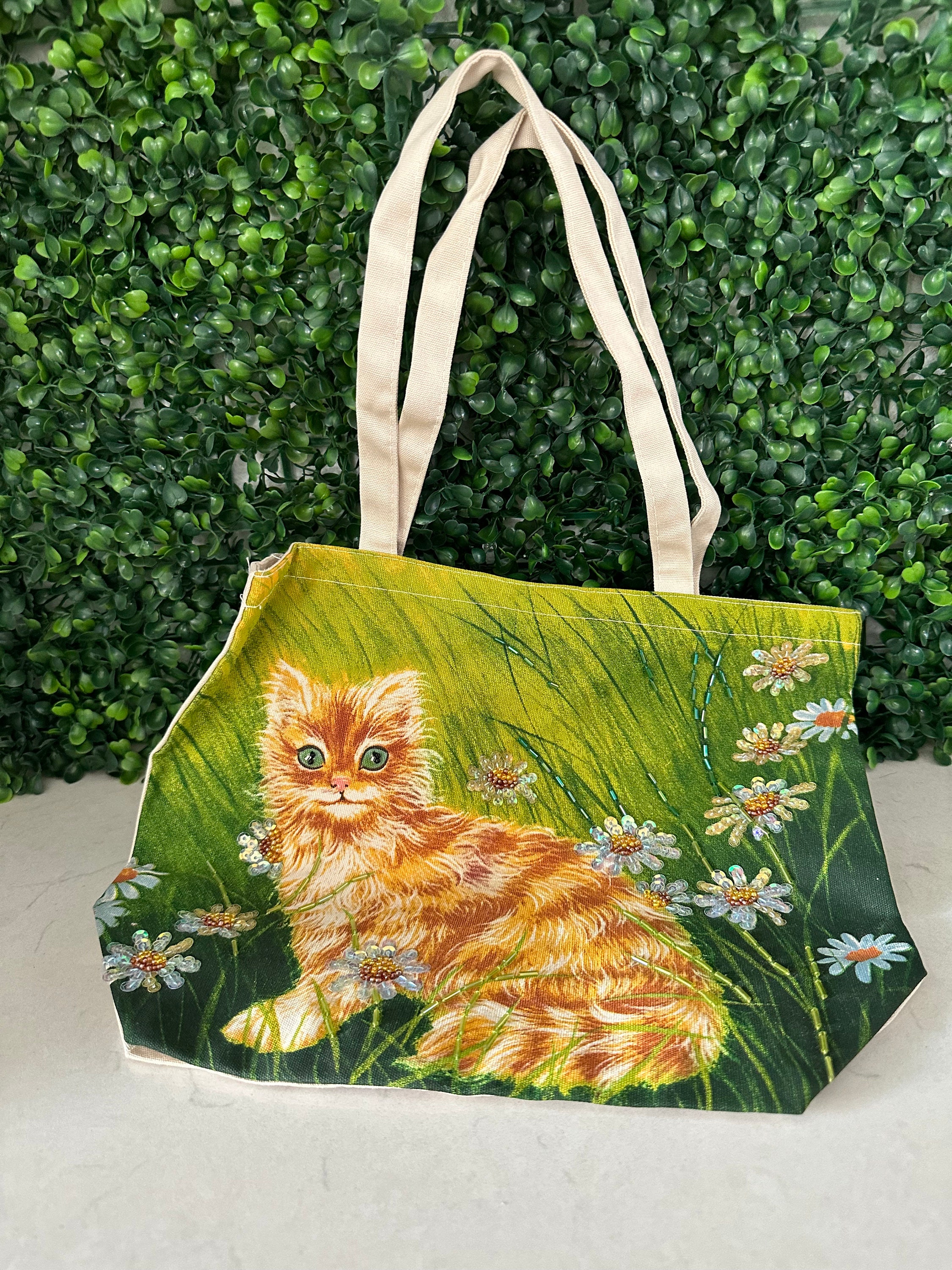2022 Grape Hanfu Lovely Cat Tassel Ladies AntiqueFloral Embroidery Luxury  Purple Mobile Bag Cute Purse Handbag Shouler Bags