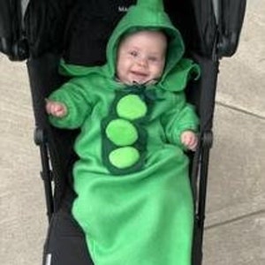 Pea Pod Baby Bunting Costume with Hat