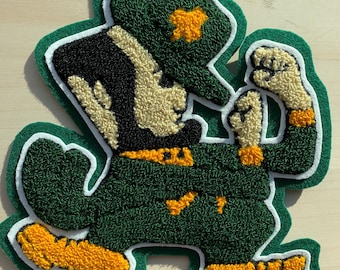 Fighting Irish Leprechaun Chenille Mascot 9 inch tall