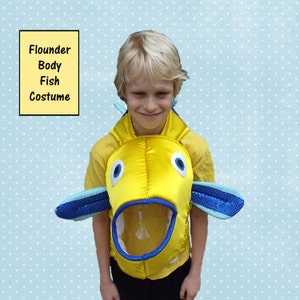 Flounder Fish Body Costume image 5