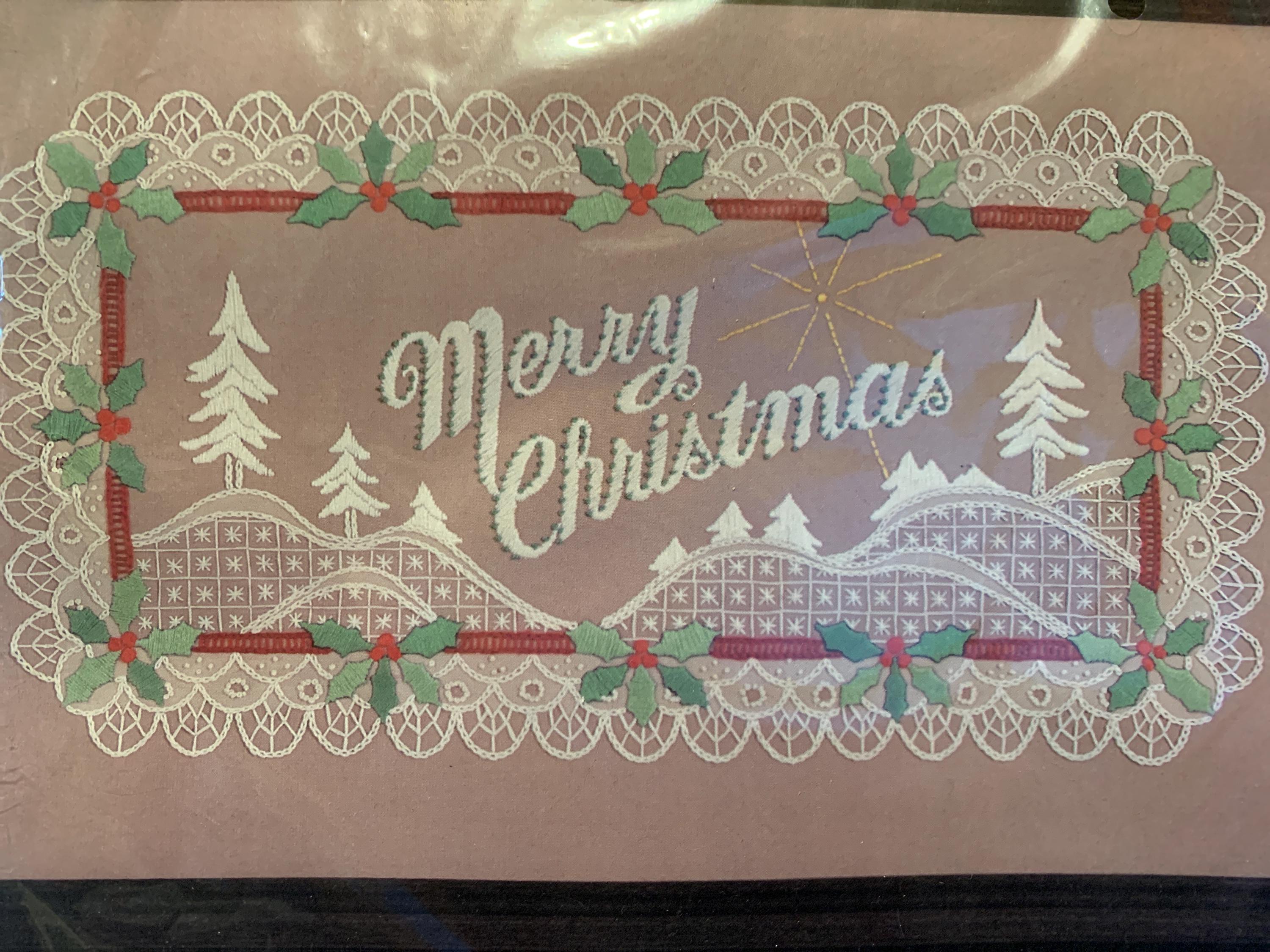 Chain Stitching Kit Merry Christmas Ann Benson - Etsy