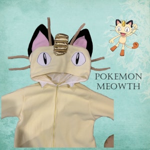 Pokemon Meowth Costume Custom-made Child Sized image 1