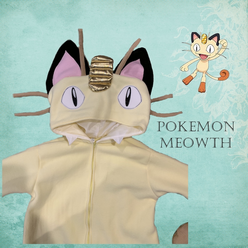 Pokemon Meowth Costume Custom-made Child Sized image 1