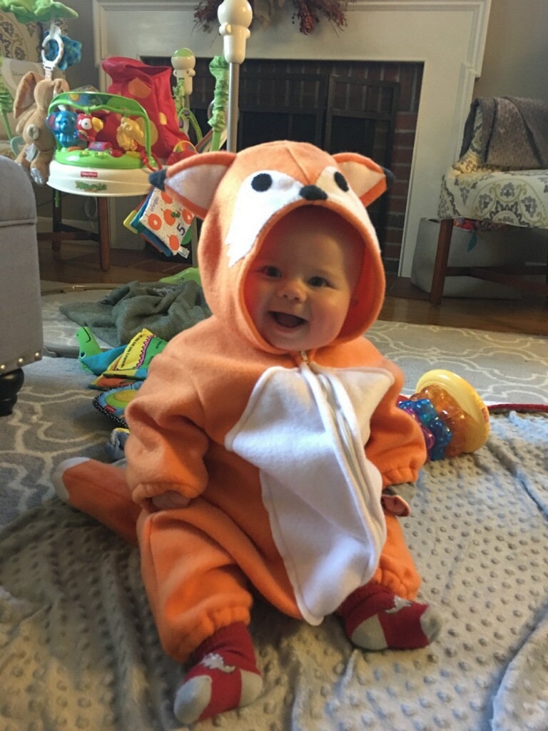 Cozy Fox Kid's Costume - Orange, Size X-Large, Soft Material