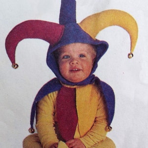 Jester Hat and Collar with Bells  (Baby, Youth or Adult)