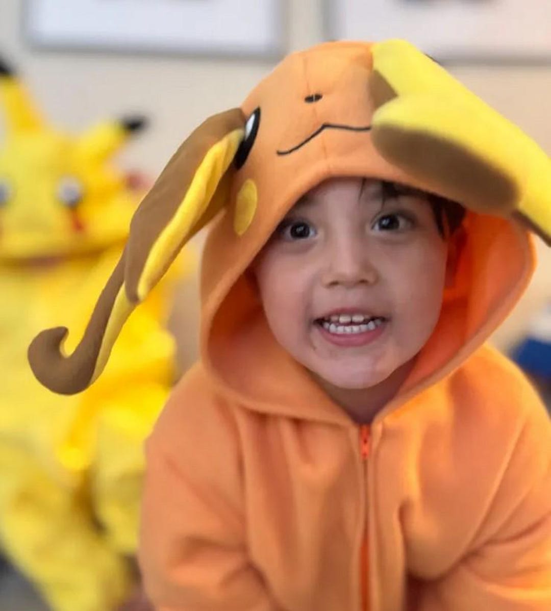 ポケモン ライチュウ フリース フード付きジャンプスーツ コスチューム