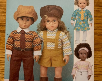 Simplicity 18" American Girl Doll Pattern Costumes S9768