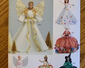 Simplicity 11.5" Barbie Doll Pattern Holiday Costumes S9662