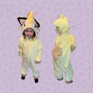 Pokemon Meowth Costume Custom-made Child Sized image 5