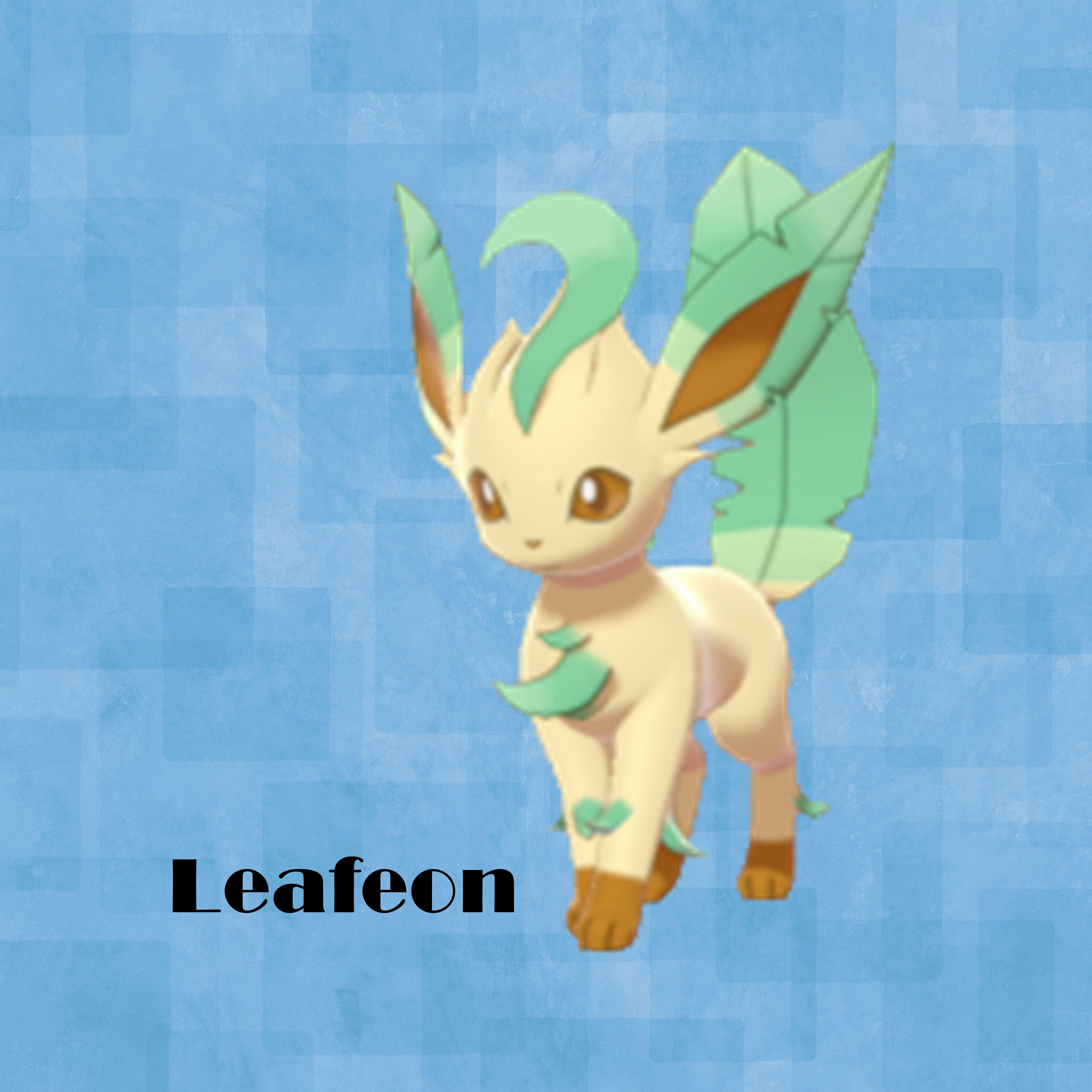 Folipurba - Figurine de Fan Art Pokémon à peindre - Leafeon