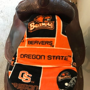 Tush Cush, Oregon State Beavers Western Saddle Cushion, NON Slip, washable