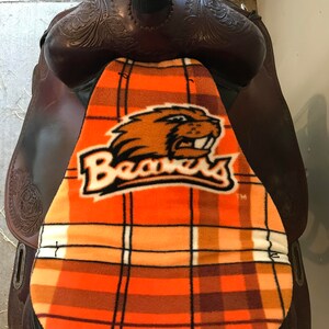 Tush Cush, Oregon State Beavers Western Saddle Cushion, NON Slip, washable
