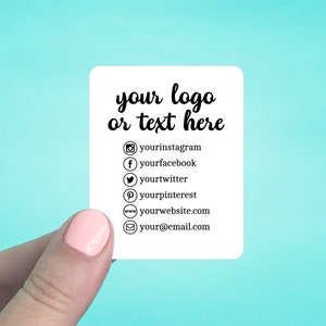 Social Media Cards | Business Cards | Personalized Business Cards |  Social Media Cards | 2 x 2.5" Set of 86 Cards | SH50016-01