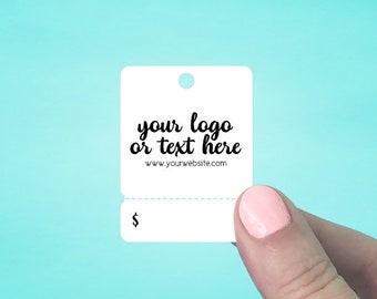 Hang Tags | Set of 90 1.5 x 2" Tear Off Price Tags | Hang Tags | Custom Tags | Jewelry Tags | Favor Tags | Tear Off Tab Tags | SH2030-02