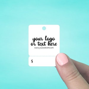 Hang Tags | Set of 90 1.5 x 2" Tear Off Price Tags | Hang Tags | Custom Tags | Jewelry Tags | Favor Tags | Tear Off Tab Tags | SH2030-02