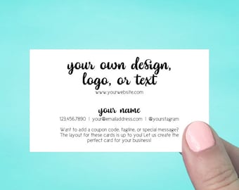 Business Cards | Pointed Corners | Custom Personalized Business Cards | Mommy Calling Cards | Social Media Cards | SH50001