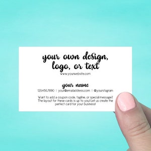 Business Cards | Pointed Corners | Custom Personalized Business Cards | Mommy Calling Cards | Social Media Cards | SH50001