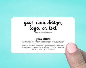 Business Cards | Rounded Corners | Custom Personalized Business Cards | Mommy Calling Cards | Social Media Cards | SH50002