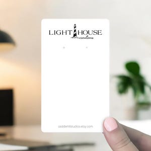 30 schede per orecchini 3 x 5" / Schede per orecchini personalizzate / Schede espositive per orecchini personalizzate / Schede per gioielli / Rettangolo arrotondato / SH0014-07-E