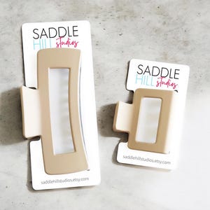 Cartes à clipser personnalisées, emballage et cartes à suspendre pour clips à griffes de 2" et 4", SH0110