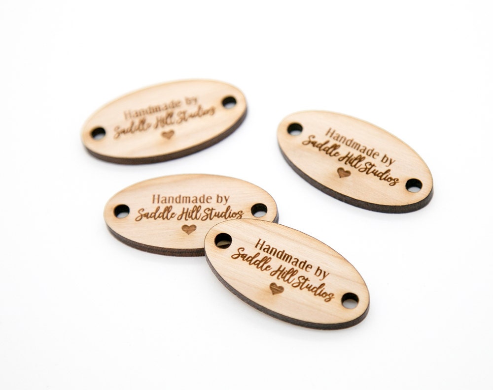 Custom Engraved Wood Tags Wood Tags Oval 1.5x0.75 Etsy