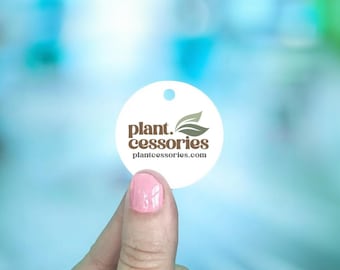 120 Custom Tags 1.5 x 1.5&quot; Circle | Circle Tags | Jewelry Tags | Price Tags | Favor Tags | Personalized Tags | Blank or Custom | SH2003-02