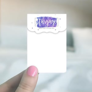 60 tarjetas para aretes / Tarjetas de exhibición para aretes de 2 x 4" / Pliegue superior ornamentado / Tarjetas de exhibición para aretes personalizadas / Tarjetas para joyería / SH0045-01