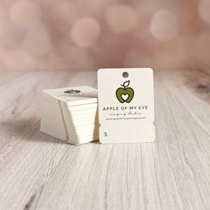 Anhänger | Set von 105 1.5 x 2" Tear Off Preisschilder | Hang Tags | Benutzerdefinierte Tags | Schmuckanhänger | Favor Tags | Tear Off Tab Tags | SH2030-02
