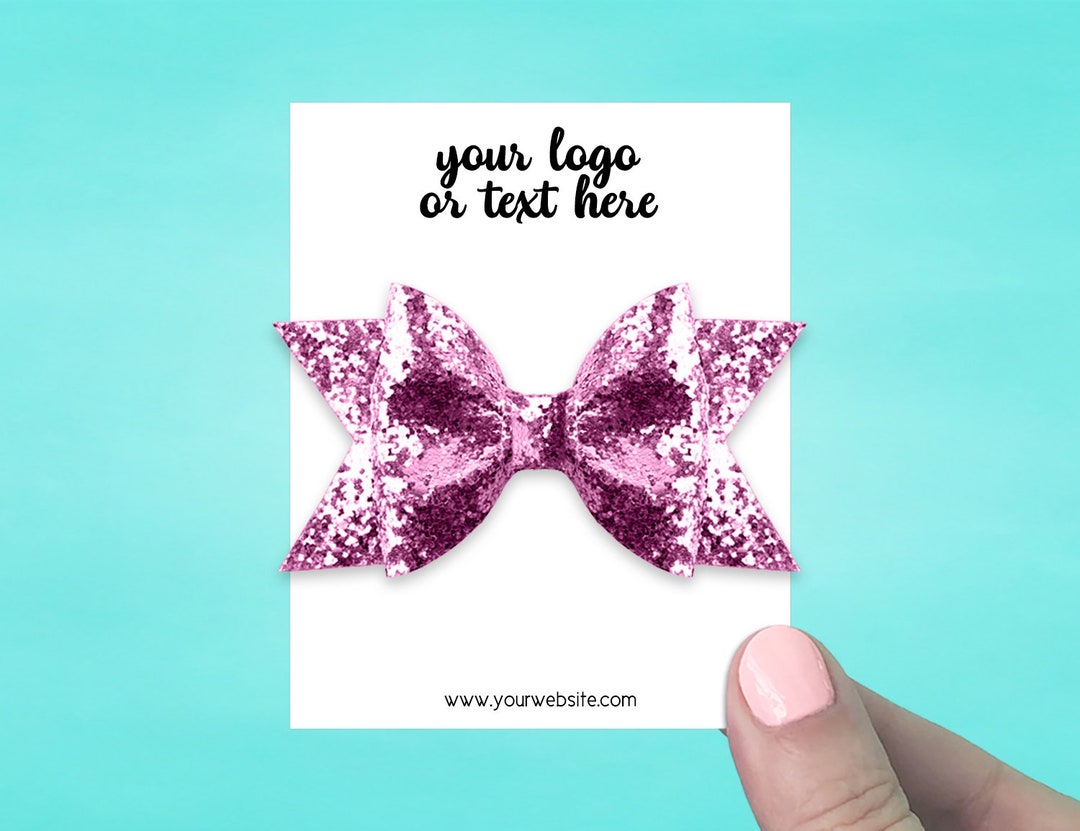 34 Hair Bow Cards 3 X 3.75 Custom Hair Clip Etsy