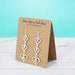 see more listings in the Earring Cards section