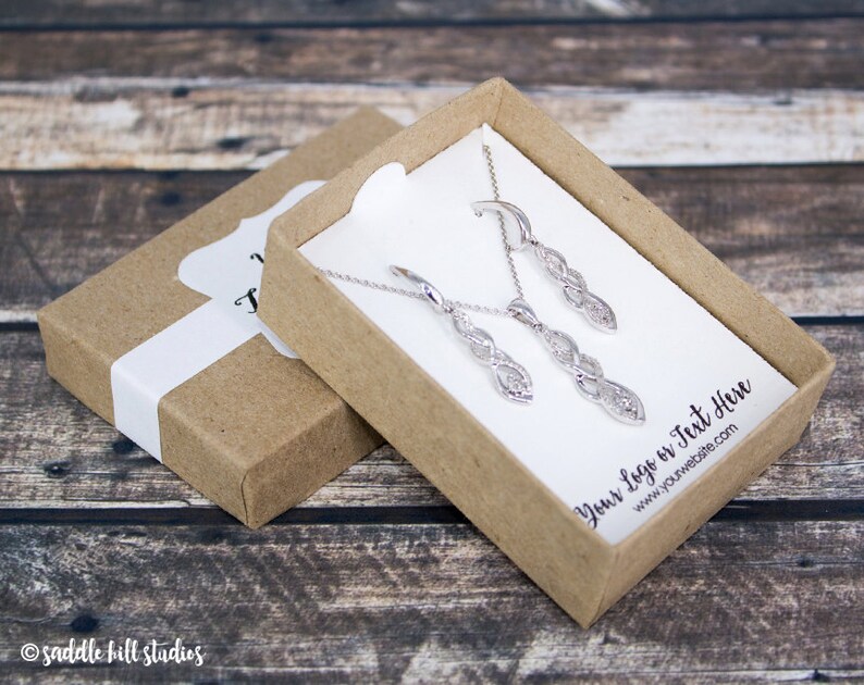 Gift Box Jewelry Card Inserts 3 1/16 X 2 1/8 X - Etsy