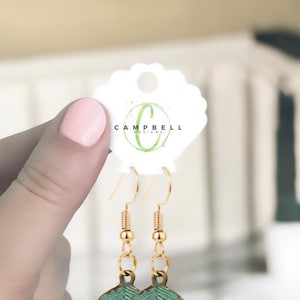 180 Mini Earring Cards 1.5 x 1.3" | Hanging Earring Cards | Jewelry Display Cards | Blank or Custom | Seashell | SH0079-02