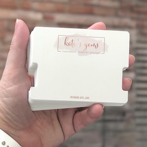 Tarjetas de gargantilla / Juego de 36 tarjetas de 4 x 3" / Tarjetas de collar / Exhibidor de tarjetas de gargantilla personalizado / SH0051-01