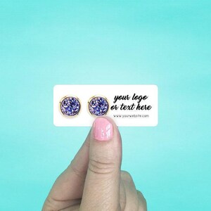 105 Mini Earring Cards | Jewelry Display Cards | Stud Earring Cards | 2.5 x 1" Earring Cards | Earring Backing | Earring Display | SH0078-02 image 8