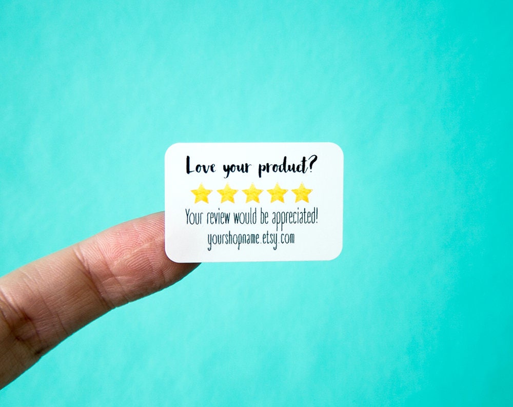 Feedback Labels Custom Stickers 1.5x1 Set of 60 Etsy