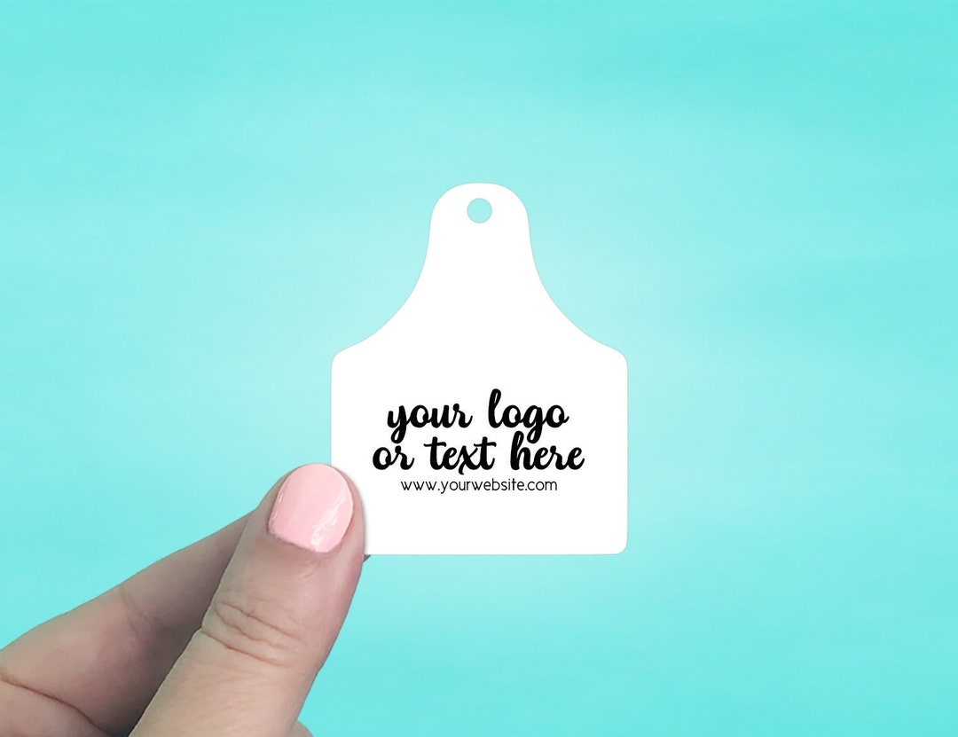 Custom Cattle Tag Hang Tags With Your Logo Price Tags Custom Etsy