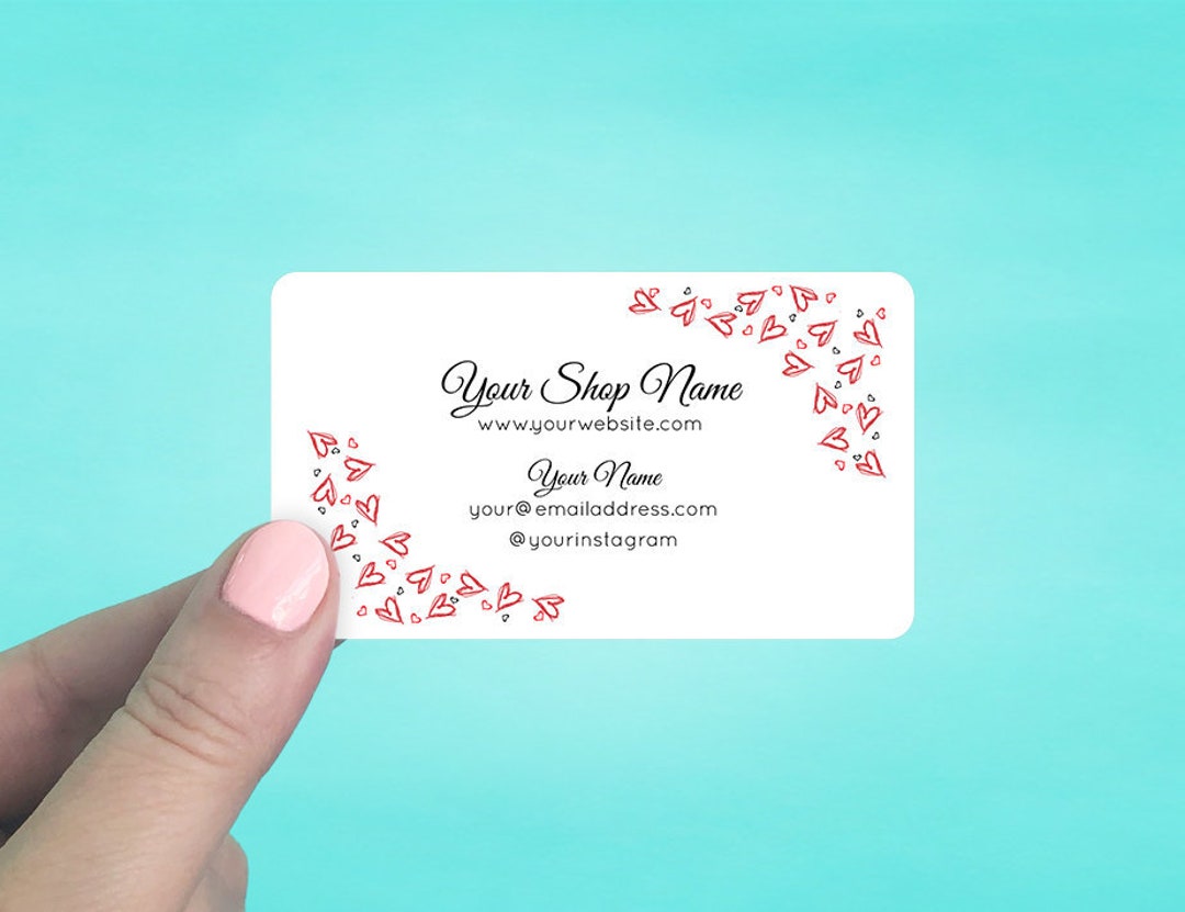 Business Cards Custom Business Cards Personalized Business Etsy