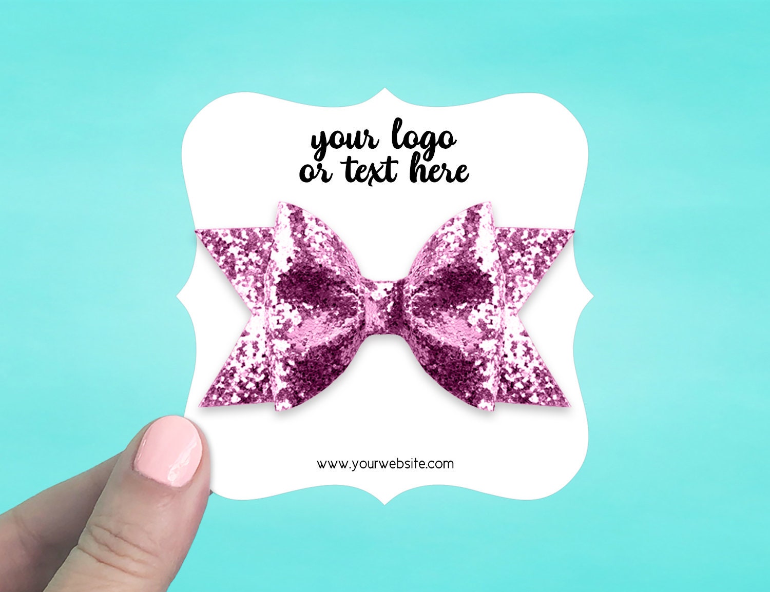 36 Hair Bow Cards 3 5 X 3 5 Custom Hair Clip Cards Etsy