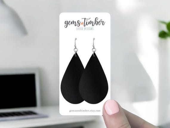 60 Earring Cards 2 x 4" | Custom Earring Cards | Personalized Earring Display Cards | Jewelry Cards | Rounded Rectangle | SH0014-04-E