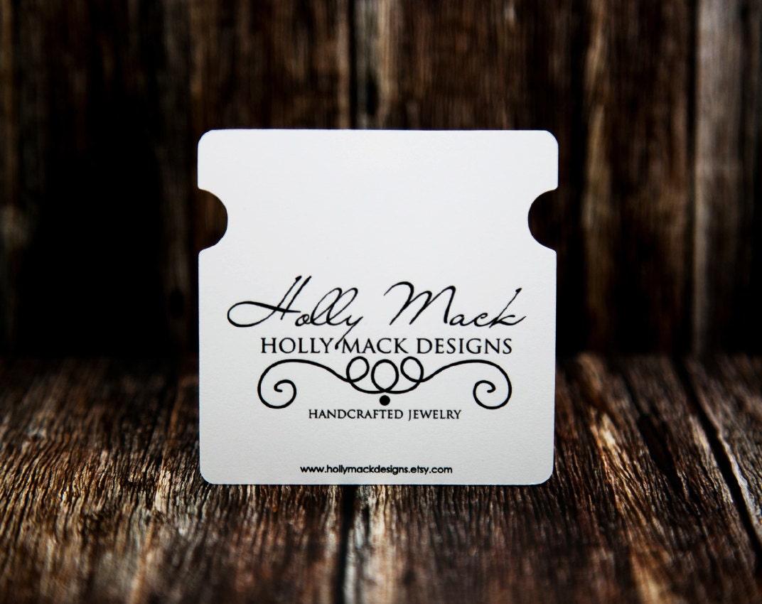 Bracelet Cards Indent Bracelet Display Cards Blank Or Etsy