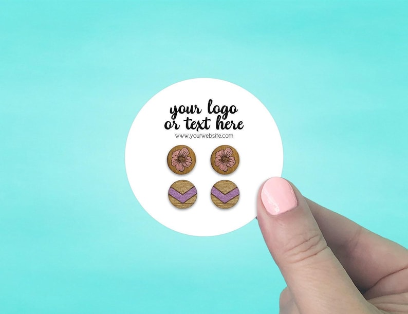 Custom Earring Cards With Your Logo or Text, Jewelry Display Cards for ...